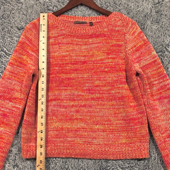 525 America Crew Neck Thick Knit Sweater / Heathered Orange / Women M - Picture 8 of 10